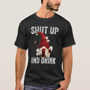 Camiseta Cota De Aposentação Do Vinho Para As Mulheres De B
