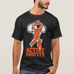 Camiseta Cota de Basquete Funny de Atirador Ativo M