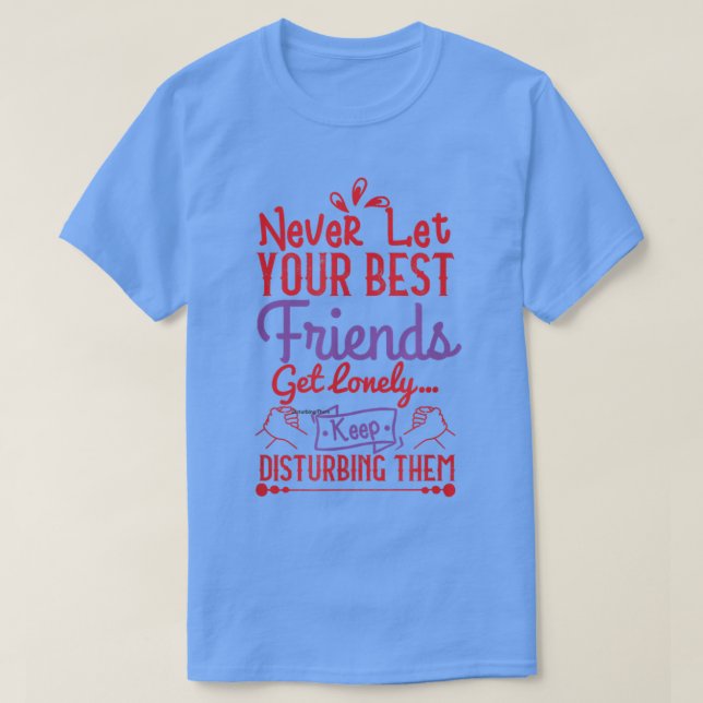 Camiseta Cota de Bestis para Amizade 2 Melhores Amigos Bff (Frente do Design)