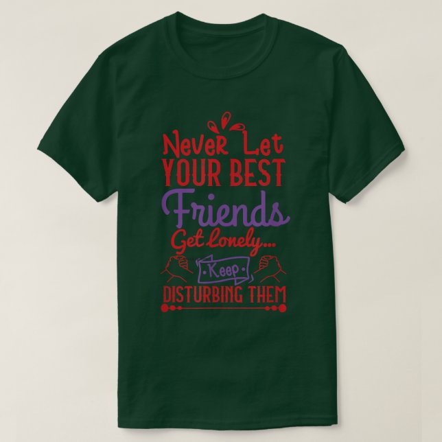 Camiseta Cota de Bestis para Amizade 2 Melhores Amigos Bff (Frente do Design)