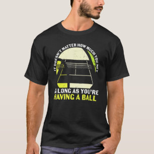 Camiseta Cota de bola de rede de tênis trocadilho esportist