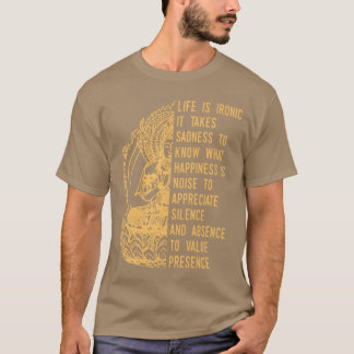 Camiseta Cota de Buda Irônica da Vida amigo