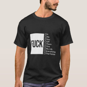 Camiseta Cota de Caixa de Verificação Engraçada
