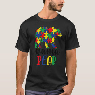 Camiseta Cota de Conscientização do Autismo Mãe Meninos Men
