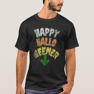 Camiseta Cota de Dizer Dia de as Bruxas engraçado Feliz Hal