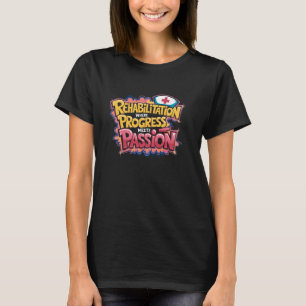 Camiseta Cota de Enfermeira de Reabilitação para Enfermagem