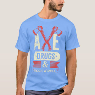 Camiseta Cota De Grelha Ax Para Um Adulto Que Joga Ax