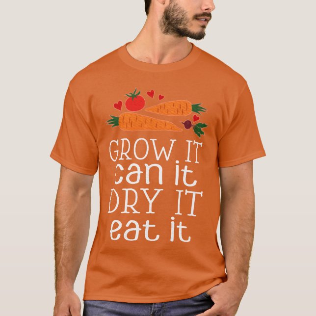 Camiseta Cota de jardinagem de vegetais desidratando menino (Frente)