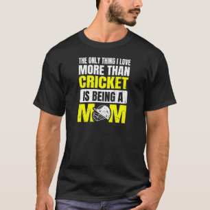 Camiseta Cota De Jogo De Críquete Para Mulheres Mãe De Críq