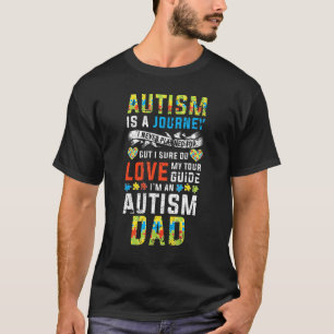 Camiseta Cota de Jornada do Pai de Autismo Masculino Consci