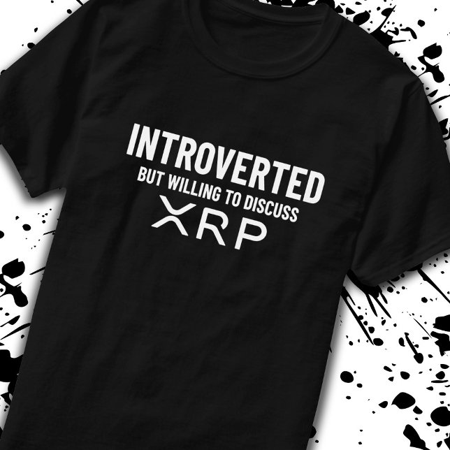 Camiseta Cota de Memória de Criptomoeda XRP Introduzida Fun (Criador carregado)