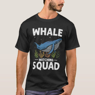Camiseta Cota de Observação de Orca para Baleia Jubarte e B