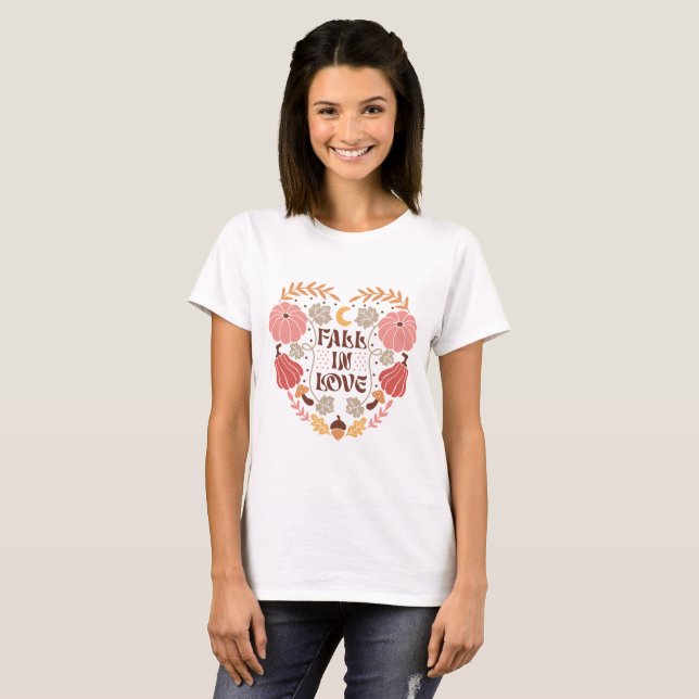 Camiseta Cota de outono de Boho (Frente Completa)