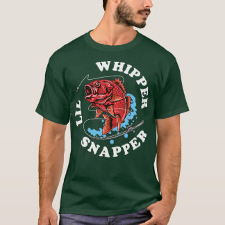 Camiseta Cota de Piada de Pesca do Snapper Vermelho do Whip
