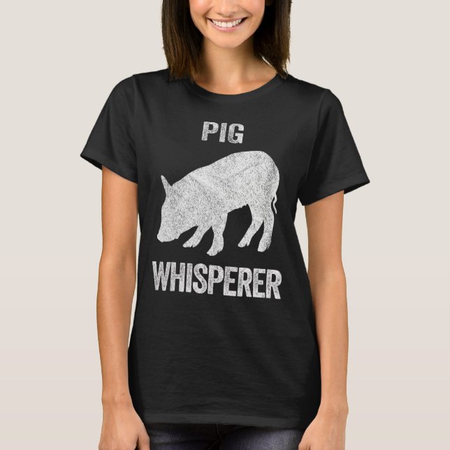 Camiseta Cota de Porco do Porco do Pig Whisperer (Frente)