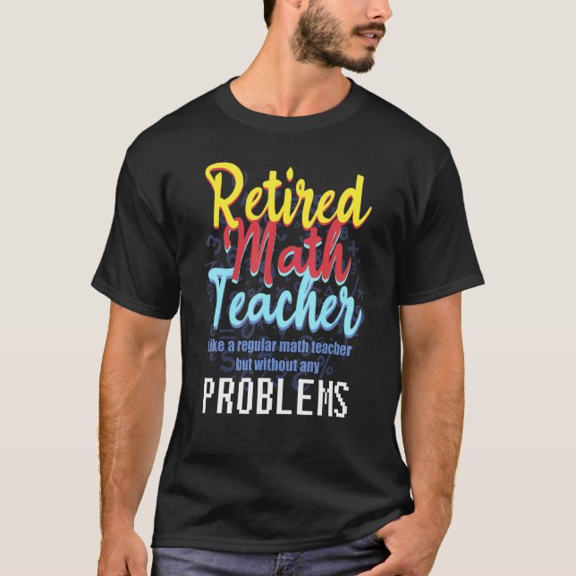 Camiseta Cota De Reforma Do Professor De Matemática Para Re (Frente)
