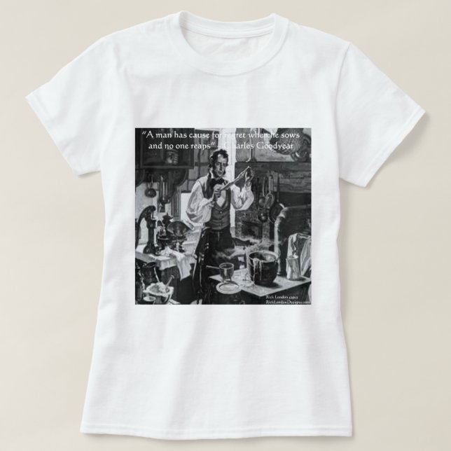 Camiseta Cota de Sabedoria de Chales Goodyear (Frente do Design)