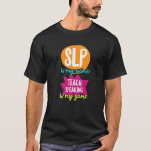 Camiseta Cota De Slp Da Terapia De Língua De Voz Para Um Pa