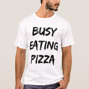 Camiseta Cota de Trendy de Pizza de Comida Ocupada