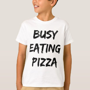 Camiseta Cota de Trendy de Pizza de Comida Ocupada