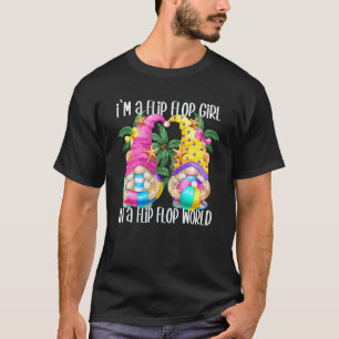 Camiseta Cota De Verão Rosa Para Raparigas Sacudir Flop De