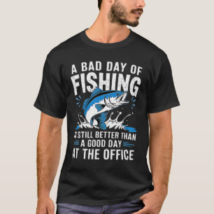 Camiseta Cota de Vida de Pesca - Dia Ruim Pescando Melhor q