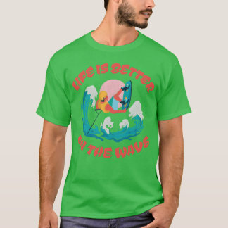 Camiseta Cota de Wakeboarding Um Cara Wakeboarding E o pres