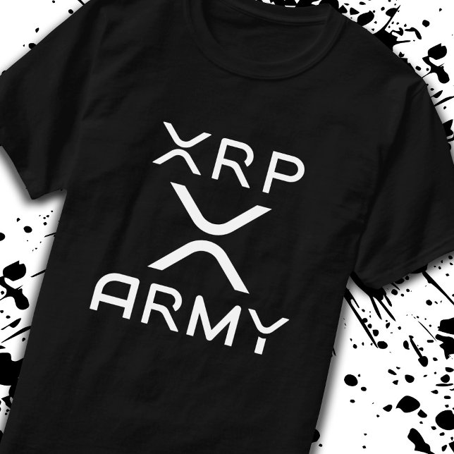 Camiseta Cota do Exército XRP Cryptocurrency do Crypto Memo (Criador carregado)