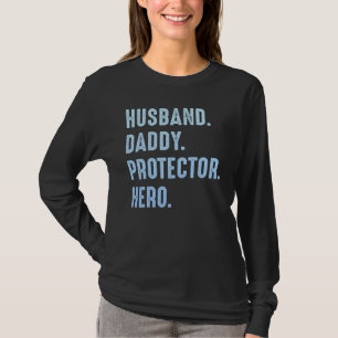 Camiseta Cota do Marido Papai Prodector Herói Dia dos Pais 