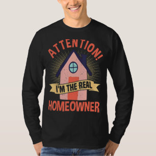 Camiseta Cota do Proprietário Comprador de Imóvel Orgulhoso