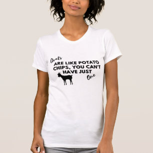 Camiseta Cota Engraçada: Caprinos são como Batatas