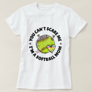 Camiseta Cota Engraçada Da Mãe De Softball Softball Say