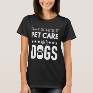 Camiseta Cota engraçada de pata de cachorro, facilmente dis