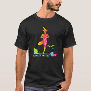 Camiseta Cota Engraçada do Halloween - Bruxas Namasteiras -