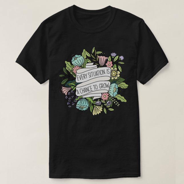 Camiseta Cota Floral Positiva (Frente do Design)