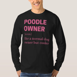 Camiseta Cota Funny Poodle Owner