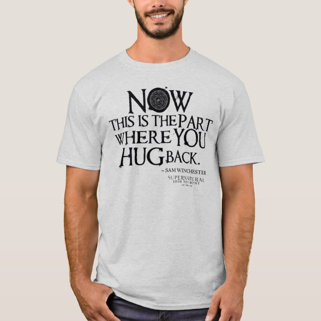Camiseta Cota "Hug Back" sobrenatural (Frente)