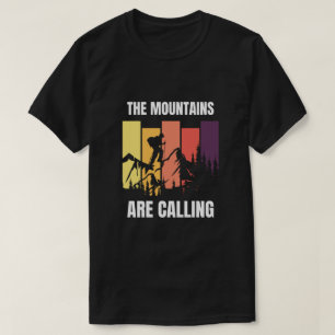 Camiseta Cota Ilustrativa Retro Amarela Preta da Montanha