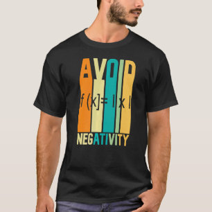 Camiseta Cota Matemática Evita Negatividade Citações Matemá