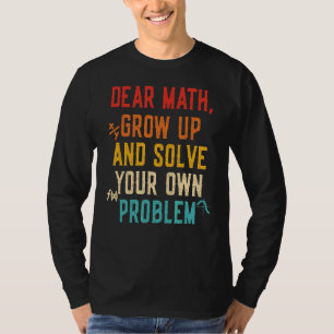 Camiseta Cota Matemática Para Meninas Meninos Adolescentes 