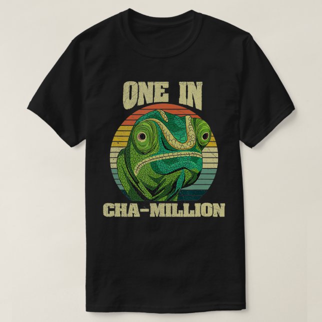 Camiseta Cota Réptil para um Criador de Chaméon (Frente do Design)