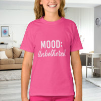 Cota rosa branca humor menina indiferente