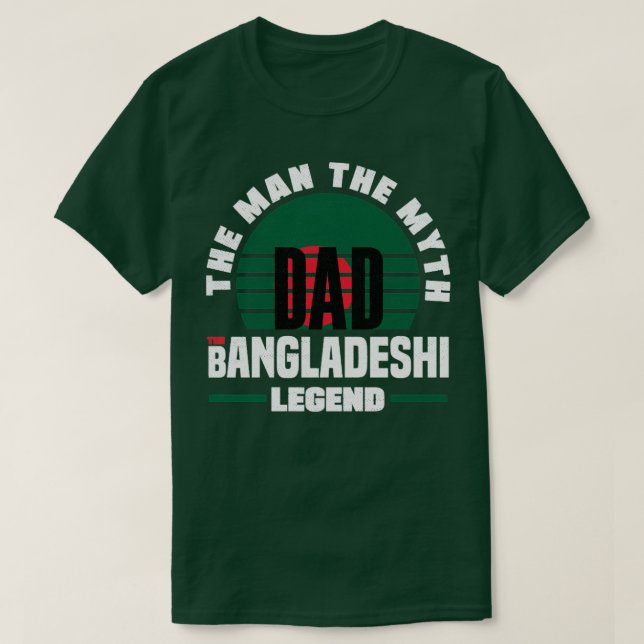 Camiseta Cotação de Bandeira de Bangladesh - Bangladesh - B (Frente do Design)