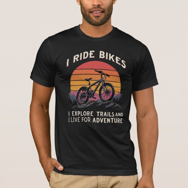 Camiseta Cotação de Ciclo Motivacional para Amantes Adventu (Frente)