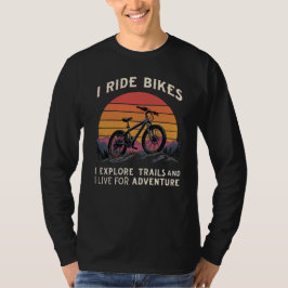 Camiseta Cotação de Ciclo Motivacional para Amantes Adventu