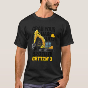 Camiseta Cotação De Construção Para Um Irmão De 3 Anos B