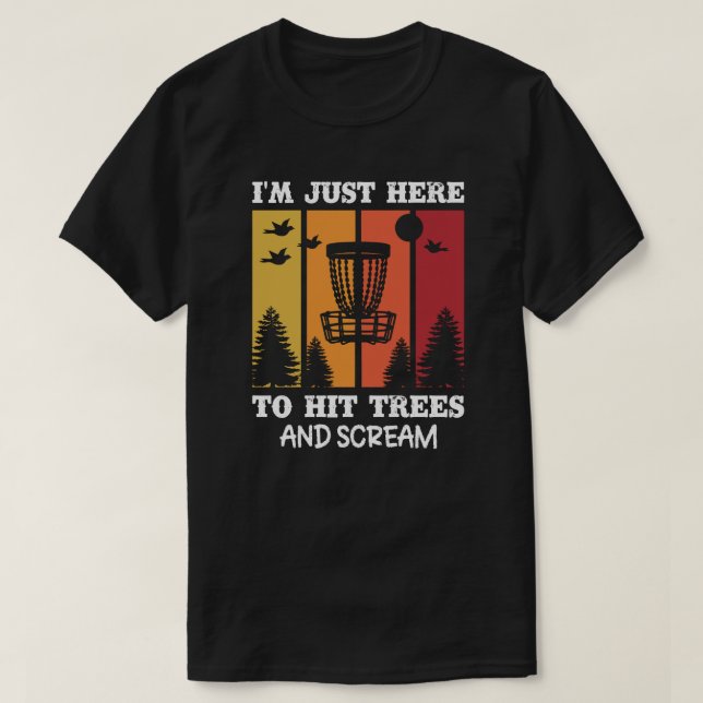 Camiseta Cotação de Golf de Disco Funcional Cotação Retroat (Frente do Design)