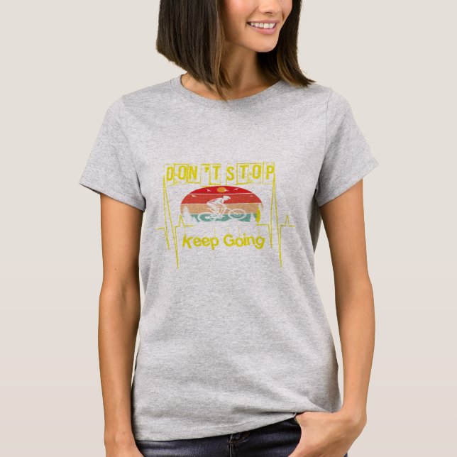 Camiseta Cotação de Motivação de Ciclo (Frente)