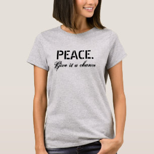 Camiseta Cotação de paz inspiradora