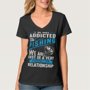 Camiseta Cotação de Pesca Engraçada ao ar livre do lago Mot